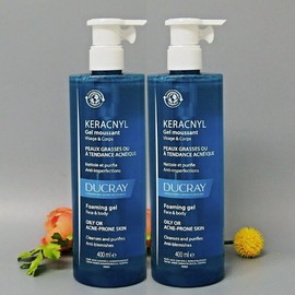 2 PACK - Ducray Keracnyl Foaming Gel 400ml / 13.5oz EXP 10/2026