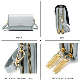 Roulens Small Crossbody Bag for Women,Cell Phone Purse Women's Shoulder Handbags Wallet Purse with Credit Card Slots