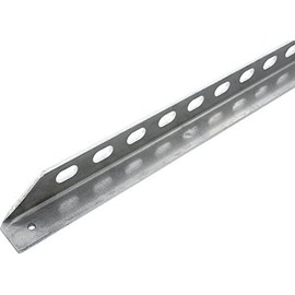 Allstar Performance Aluminum Angle Stock, 90 Degree, 1 in Wide, 1 in Tall, 1/8 in Thick, 73 in Long, 3/8 in Slots, Aluminum, Natural, Each