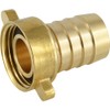 fittingteile Hose Nozzle with Wing Union Nut, Flat Sealing Brass