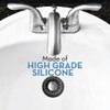SINKRING The Ultimate Bathroom Sink Drain Protector Hair Catcher/Strainer/Snare (Charcoal