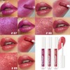 AMY'S DIARY 3Pcs Glitter Liquid Lipstick Set – Violet Purple,