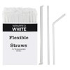 Disposable Individually Wrapped Food Grade Safe Plastic Drinking Straws 7.75