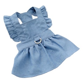 Vestido para Perros, Ropa Informal Azul Claro para Perros para el Verano (M)