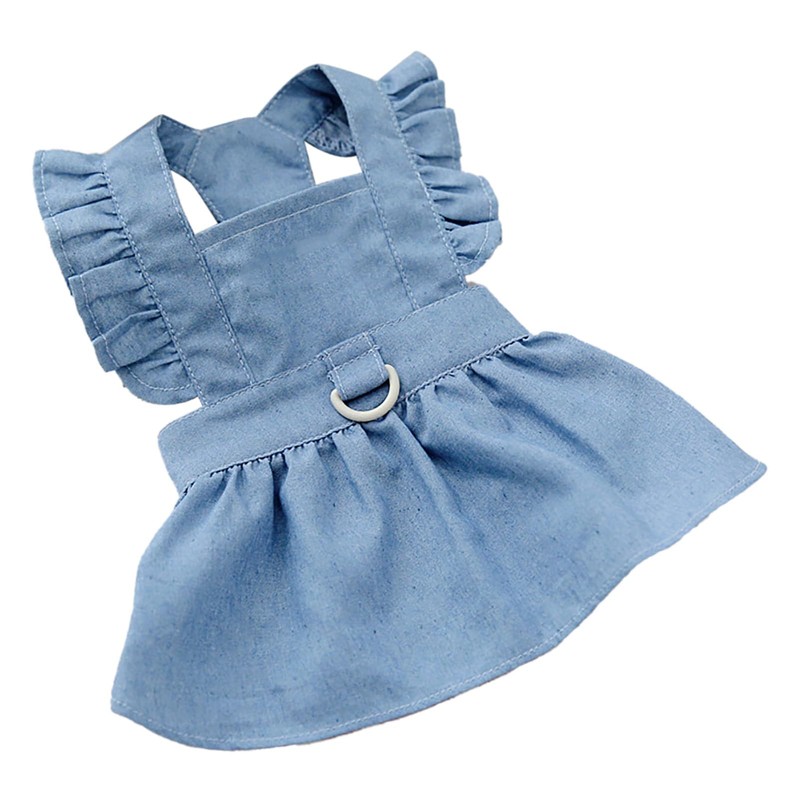 Vestido para Perros, Ropa Informal Azul Claro para Perros para