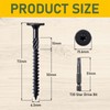 Valorada 20Pcs 6.3 x 73mm Wood Screws, Decking Screws, Heavy