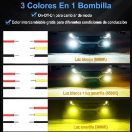 Faros De Lupa Doble Color Universal De 28000 Lúmenes