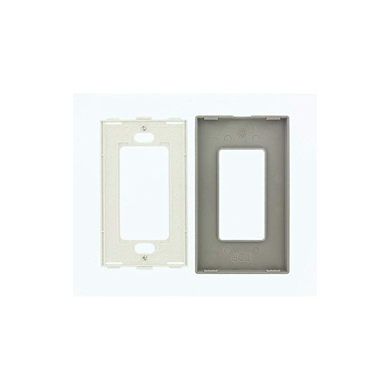 Leviton 1-Gang Decora Plus Screwless Wall Plate, 80301-SGY, Gray