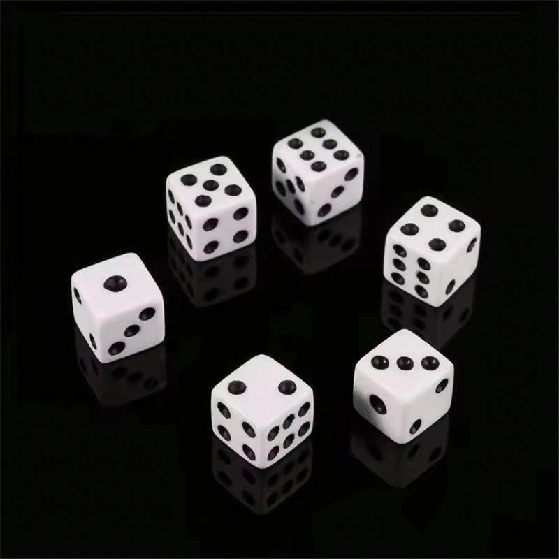 Audiophile Mahjong Dice Dice 16mm White 12pcs