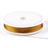 Xeahung - Alambre de acero inoxidable dorado de 0,5 mm,