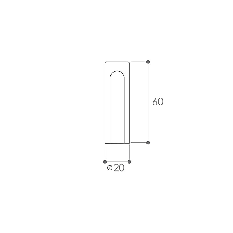 Vershy White Plastic Hinge Covers, Classic Style, Diameter 20mm, Pack