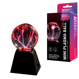 Science Museum Mini 3" PLASMA BALL – Interactive Lightning Effect, Plug-in Sphere, USB Powered, Static Electricity Globe, Fun Science Cool Gadget & Room Décor