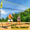 PLAYAPUT 12FT Freestanding Volleyball Net,Height Adjustable Volleyball Training Net For