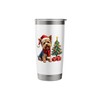 Yorkie, Christmas, Yorkshire Terrier, Santa Claus hat Stainless Steel Insulated