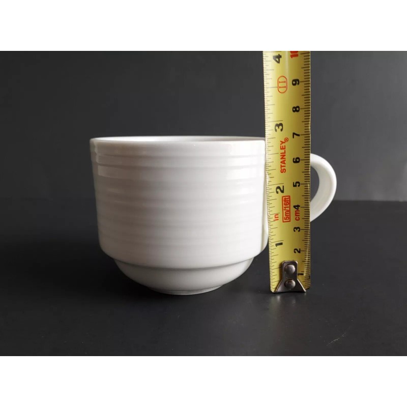 Sant' Andrea Botticelli by1880 Hospitality 9oz Stackable Bright White Coffee