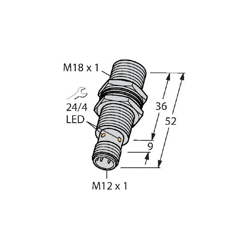 Sensor Inductivo Turck Modelo Bi5u-mt18-ap6x2-h114 Nuevo !!