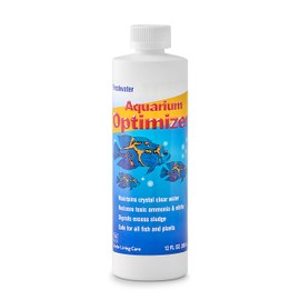 Freshwater Aquarium Optimizer, Crystal Clear Water Treatment, Reduces Ammonia, 12 Fl Oz