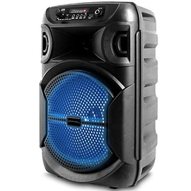 Portable 8 Inch Portable 1000 watts Bluetooth Speaker with Woofer & Tweeter, Festival PA LED Speaker with Bluetooth/USB Card Inputs, True Wireless Stereo, 30 Feet Bluetooth Range
