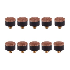 DaiUni Strong Brass Screw, Leather Screw Sleeve, 10 mm Wood Metal Screw in Billiard Head, for Snooker Replacement, Pack of 10