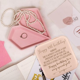 10th Birthday Gifts for Girls, Travel Jewelry Box as Gifts for 10 Year Old Girl Birthday, 10th Birthday Ideas for Girls, Daughter, Niece, Nephew, Granddaughter 2024, Happy 10th Birthday Present Gifts