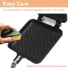 Sandwich Maker, Grilled Sandwich Press with Handle, Double-Coated Non-Stick Stovetop