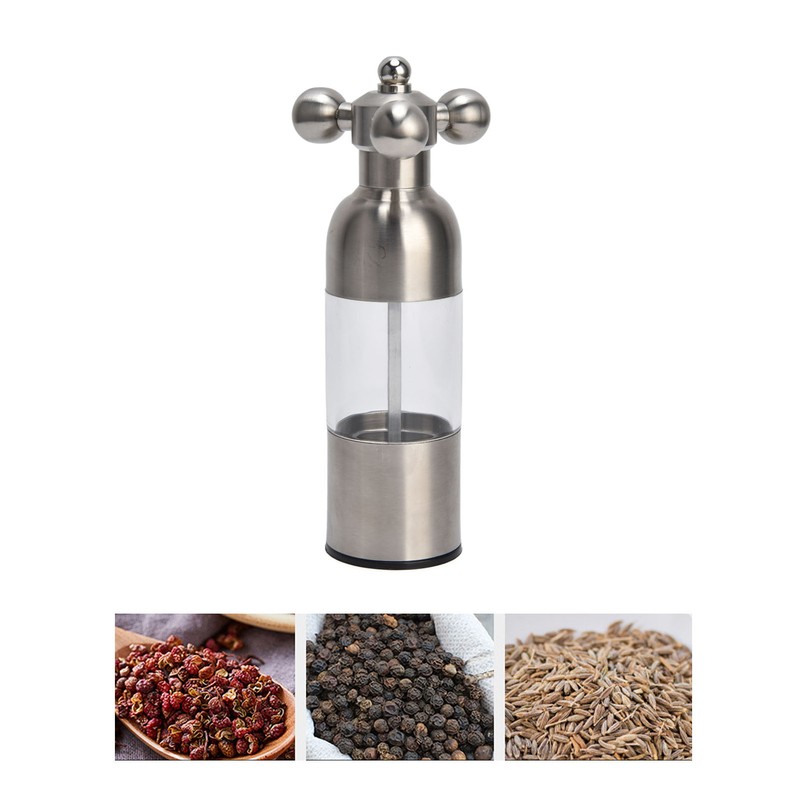 304 Stainless Steel Pepper Grinder Manual Rotation Pepper Mill Ceramic