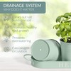 Barnyard Designs Indoor Herb Garden Planter Set with Tray, Metal