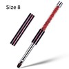 Ycyan 3Pcs Oval Gel Nail Brush Set Rhinestone Handle Professional