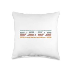 Area Code Dreake 252 Area Code Retro North Carolina Throw Pillow, 16x16, Multicolor