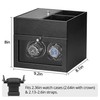 LLS Automatic Double Watch Winder with Storage Box, Japanese Quiet