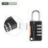 YOKIVE 1 Set 4 Digit Combination Lock with Security Cables,