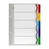 Marbig Indices & Dividers 5 Tab Reinforced A5 Colour