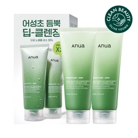 Anua Heartleaf Quercetinol Pore Deep Cleansing Foam 150ml*2ea - Anua Heartleaf Quercetinol Pore Deep Cleansing Foam 150ml*2ea