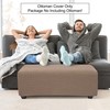 PiccoCasa High Stretch Ottoman Cover with Elastic Bottom, Soft Slipcover