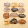 ROCKIMPACT 12pcs Gratitude Inspiration Rock Engraved Pocket Stone Natural River