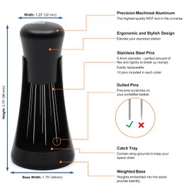 FusedLine Metal WDT Tool and Self-Aligning Stand | Precision Machined (Black Anodized Aluminum)