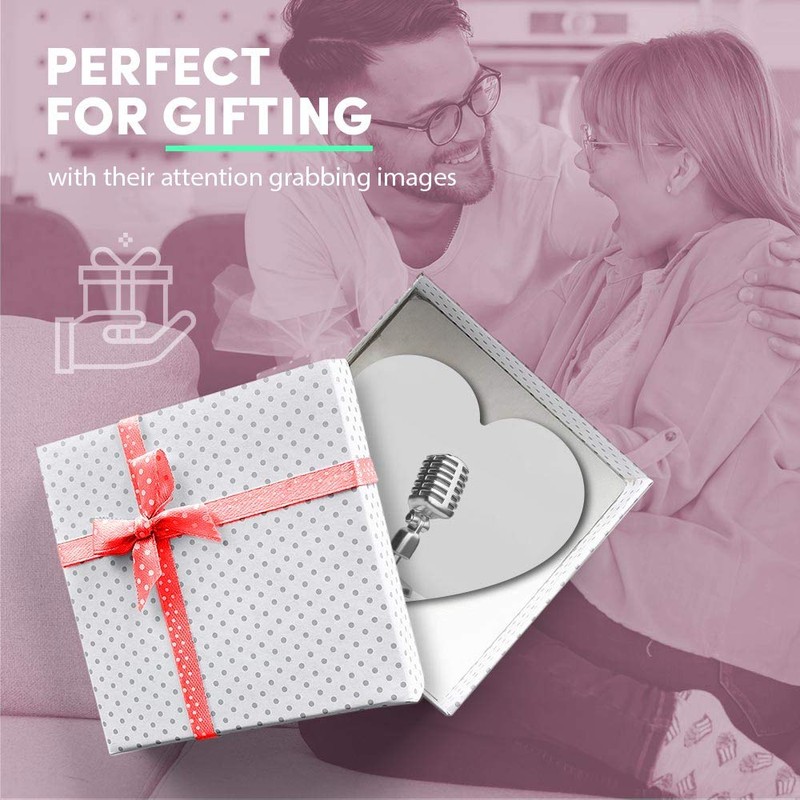 1 x Heart MDF Magnets - Microphone Radio Broadcast 37236