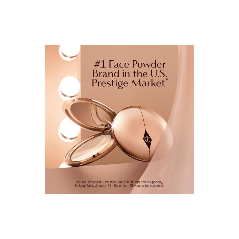 Charlotte Tilbury Airbrush Flawless Finish Setting Powder - Pore-Blurring Pressed