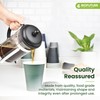 BIOFUTURE Biodegradable Coffee Cups - Disposable Paper Cups with Lids