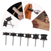 jojofuny 6 Pack Leather Burnishing Tool Set Ebony Slicker for