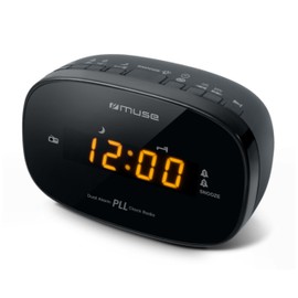 Muse M-150-CR Clock Radio | FM Radio, LED Display, Wake Up with Radio in the Morning, Two Alarms, Snooze Function, Dimmer