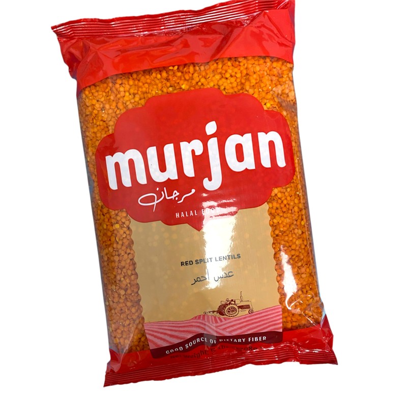 Murjan Red Split Lentils, 5 lbs, 100% Turkish Lentils, Masoor