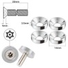 LOYELEY Car License Plate Anti-Theft Bolt Screws M6 License Frame