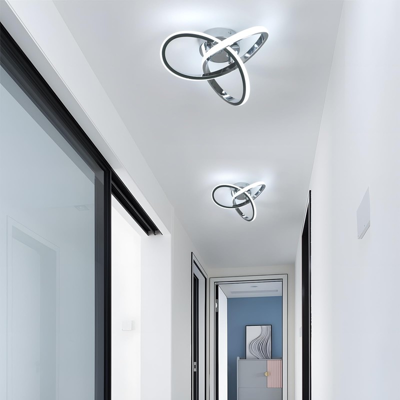 DELIPOP Ceiling Light Fixture, Modern LED Ceiling Light, 22W 6500K