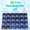 21000Pcs Black Blue AB Rhinestones for Bedazzling Kit, Mix Sizes