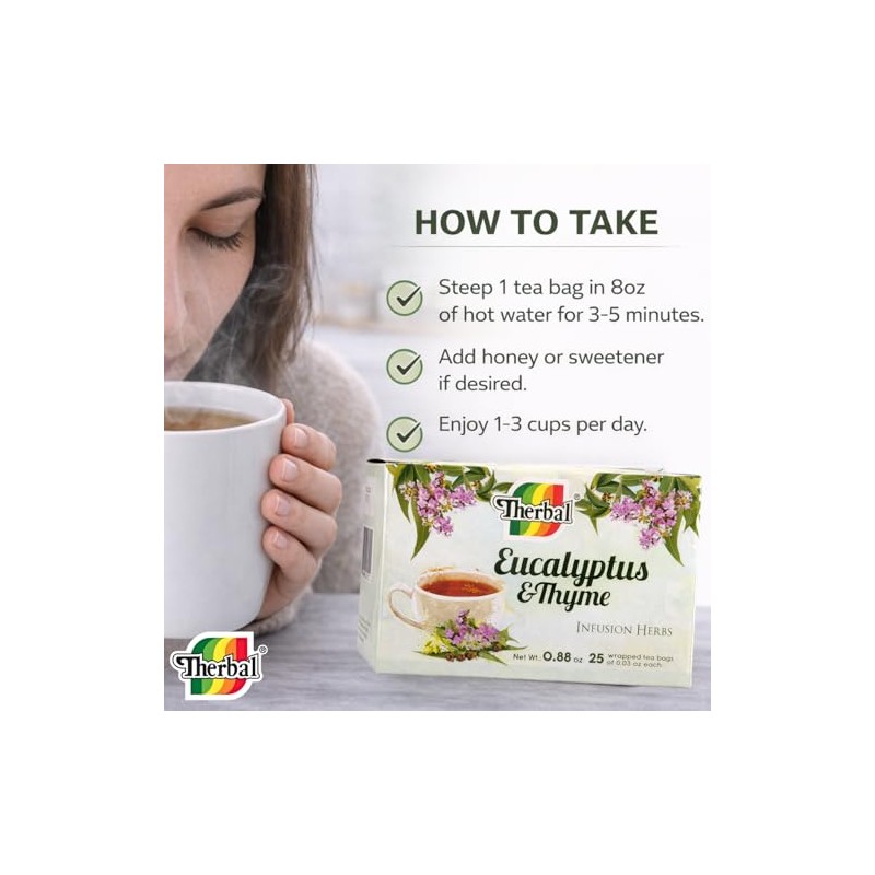 Therbal Té de Eucalipto & Tomillo (Té de eucalipto y