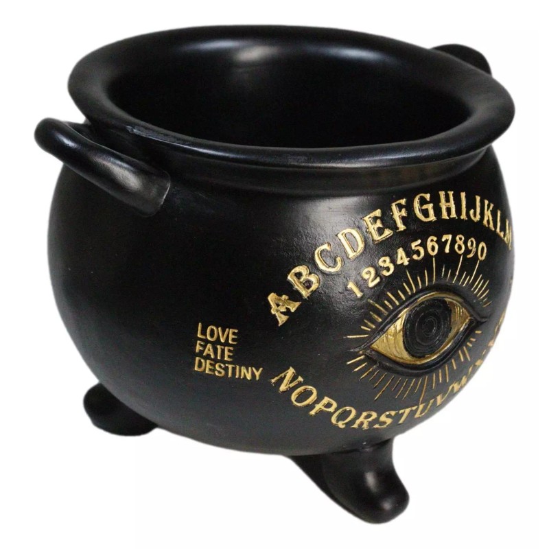 Large Wicca Witchcraft Black Magic Spirit Board Evil Eye Cauldron