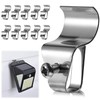 HUXOR 10 Pack Vinyl Siding Hooks for Solar Outdoor Lights,