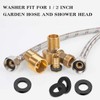 30 PCS Rubber Washers Seals Shower Hose Washers 1/2 Inch