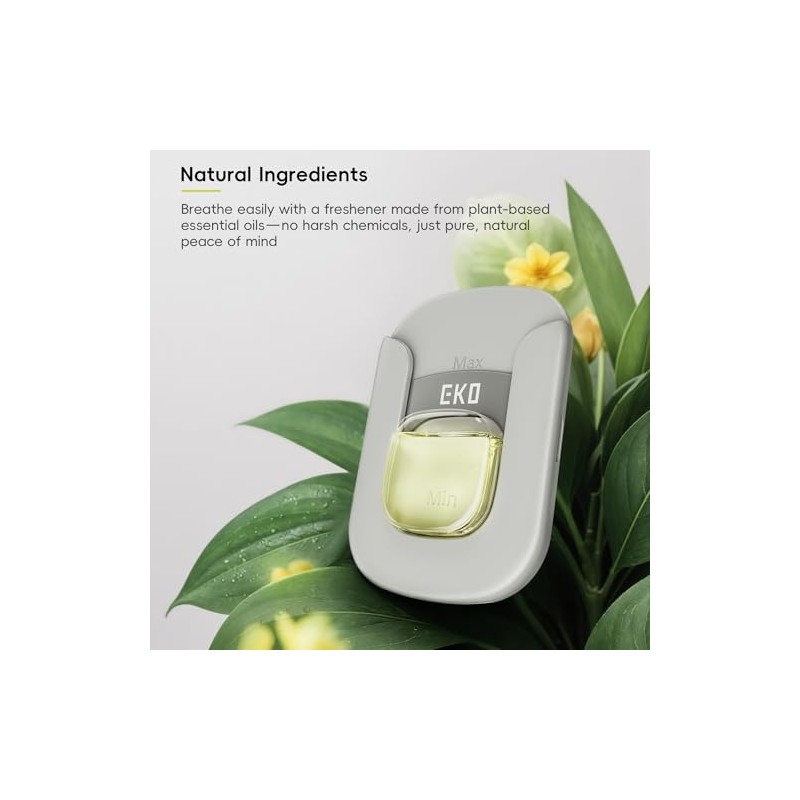 EKO Refresh Deodorizer Pod Refills, 4-Pack, Plant-Based Trash Can Deodorizer